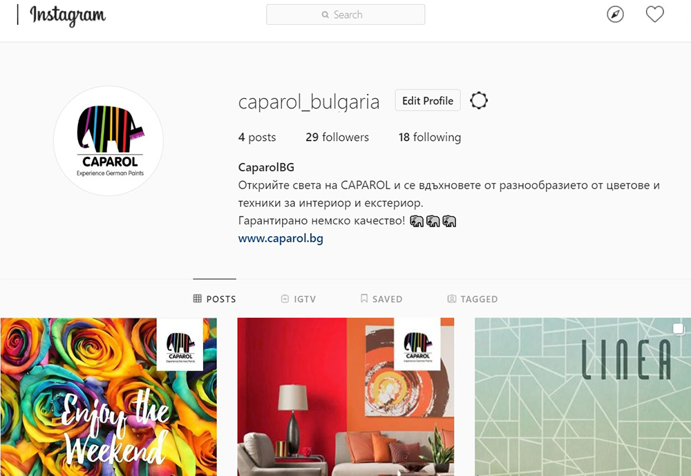 Caparol Instagram