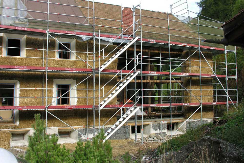 Eingepackt in Stroh
