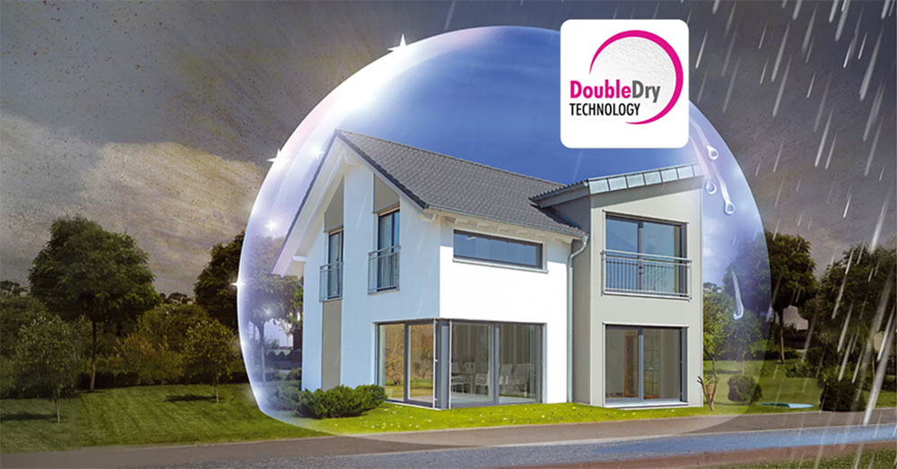 Нов стандарт за фасадна защита с технологията Double Dry