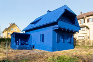 blue house